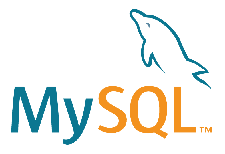 MySQL Logo with the outline of a dolphin